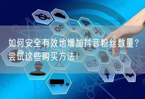 如何安全有效地增加抖音粉丝数量？尝试这些购买方法！