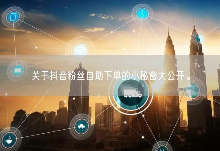 关于抖音粉丝自助下单的小秘密大公开。