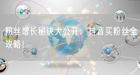 粉丝增长秘诀大公开：抖音买粉丝全攻略！