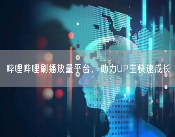 哔哩哔哩刷播放量平台，助力UP主快速成长