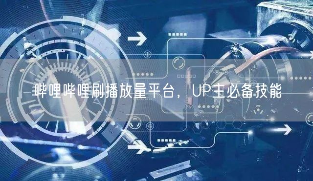 哔哩哔哩刷播放量平台，UP主必备技能