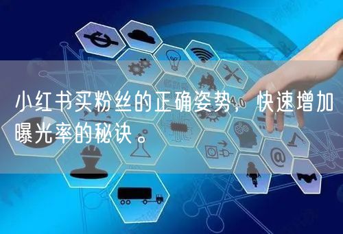 小红书买粉丝的正确姿势，快速增加曝光率的秘诀。